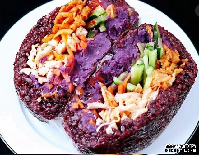 紫米時蔬飯團(tuán)，好吃又營養(yǎng)均衡的低脂減肥餐